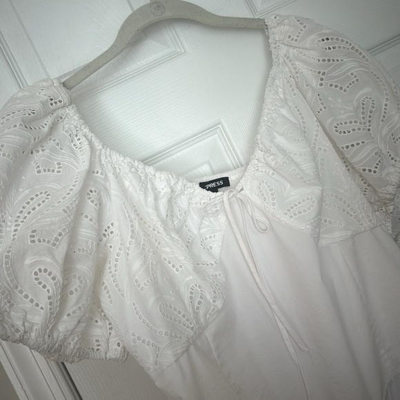 Express cotton puff sleeve body suit - Picture 2 of 2